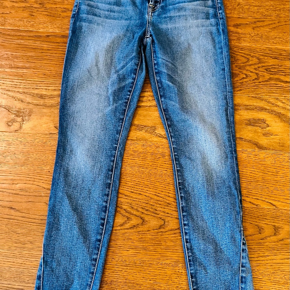 7 For‎ All Mankind Light Blue Denim Jeans